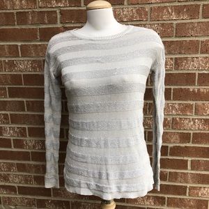 New Elle Striped Sweater Size XS Kohl’s